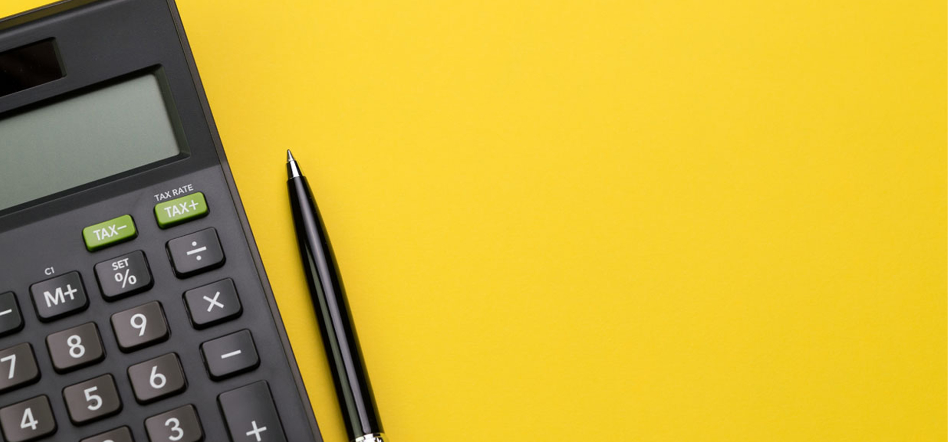 Image showing a pen with calculator